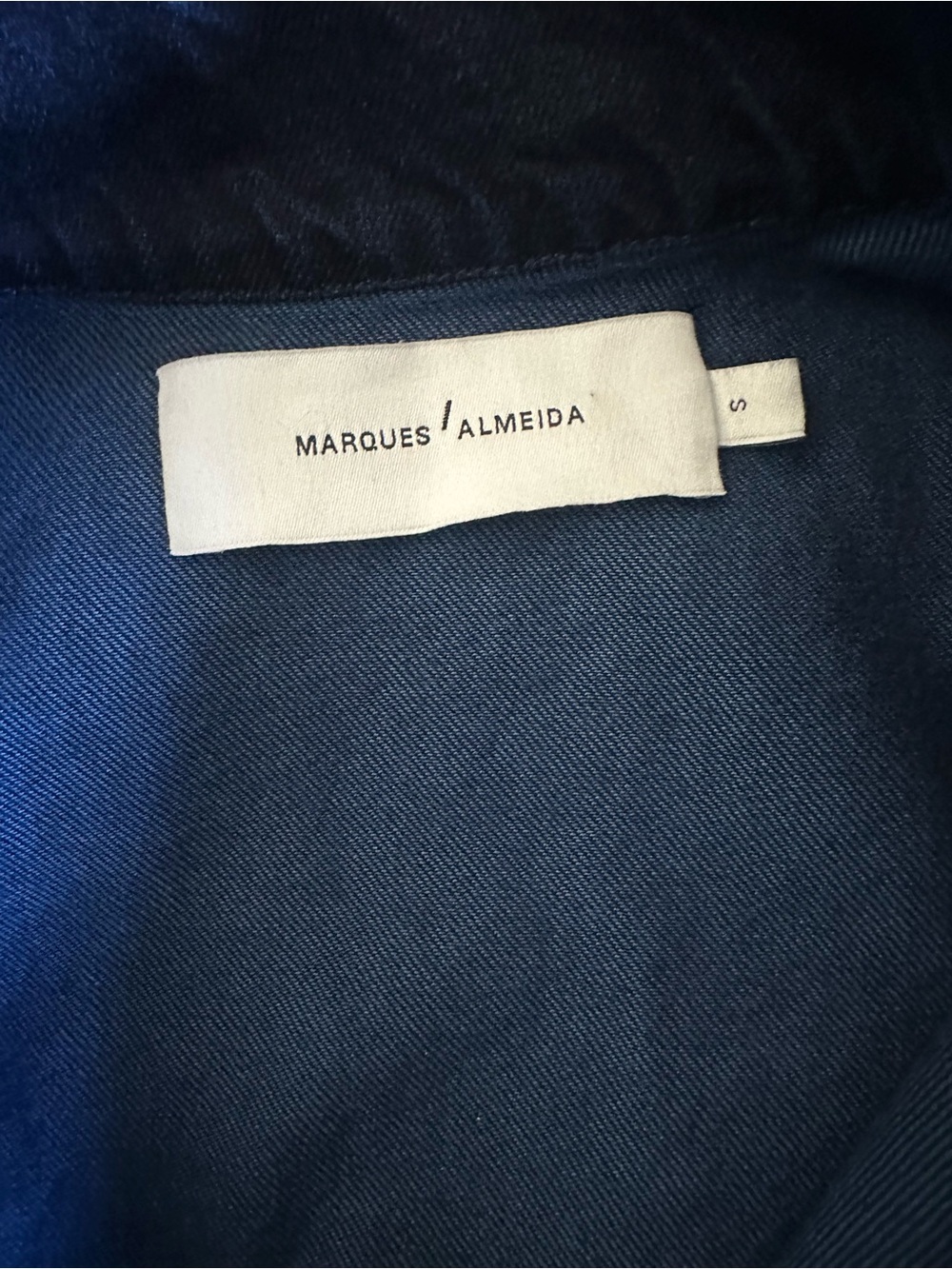 Marques' Almeida Frayed Denim Jacket - O-Ring
Zipper Biker Moto Style S - Picture 14 of 15